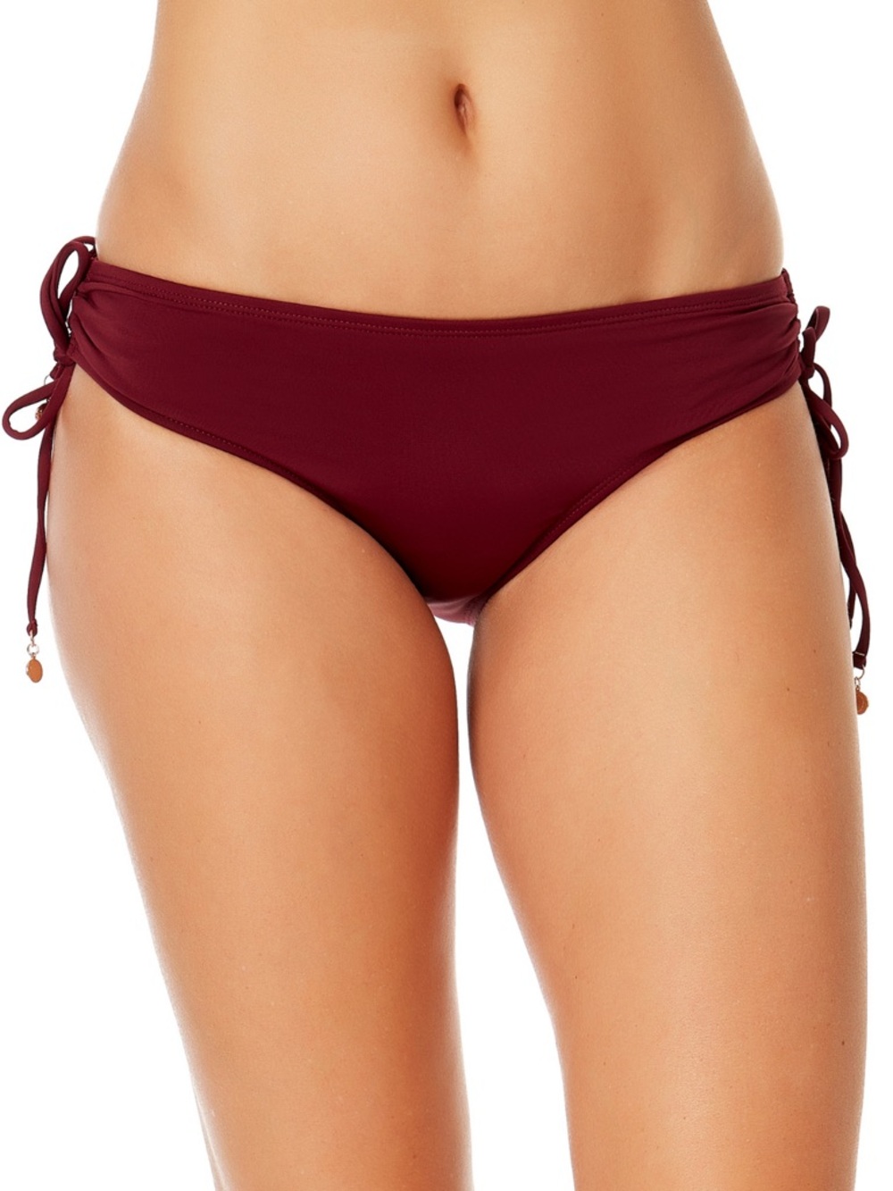 ANNE COLE  live in color wine swim bikini full coverage bottoms size M NWT
